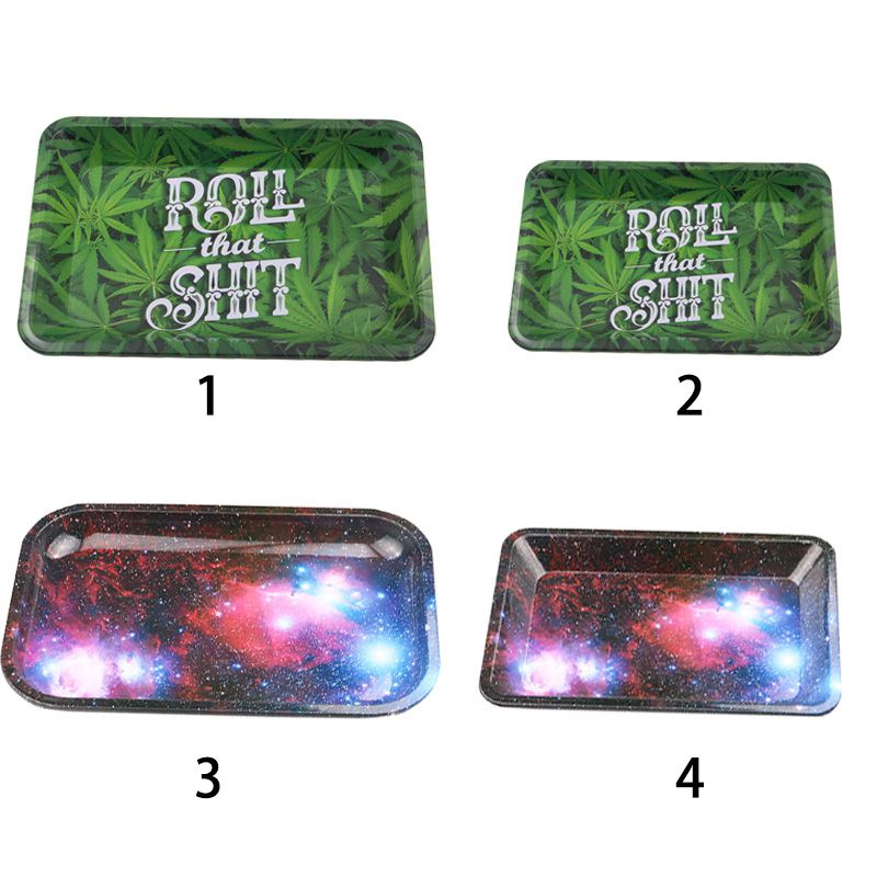 Duurzame Metalen Opbergvak Snack Gedroogd Fruit Organizer Dessert Voedsel Plaat Rechthoek Rolling Trays Decoratieve Schotel Lade