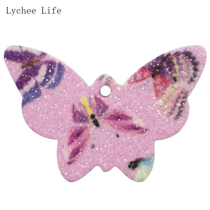 Lychee Leven 10 Stks/partij Vlinder Lederen Pads Handgemaakte Diy Oorbellen Oorsteker Sieraden Materiaal Leer Maken Accessoires: 6