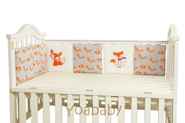 6 Pz/lotto infantile Presepe Paraurti Letto Protezione Capretti Del bambino Del Cotone Culla asilo biancheria da letto Di Natale Orso Scimmia Pilliow Cuscino