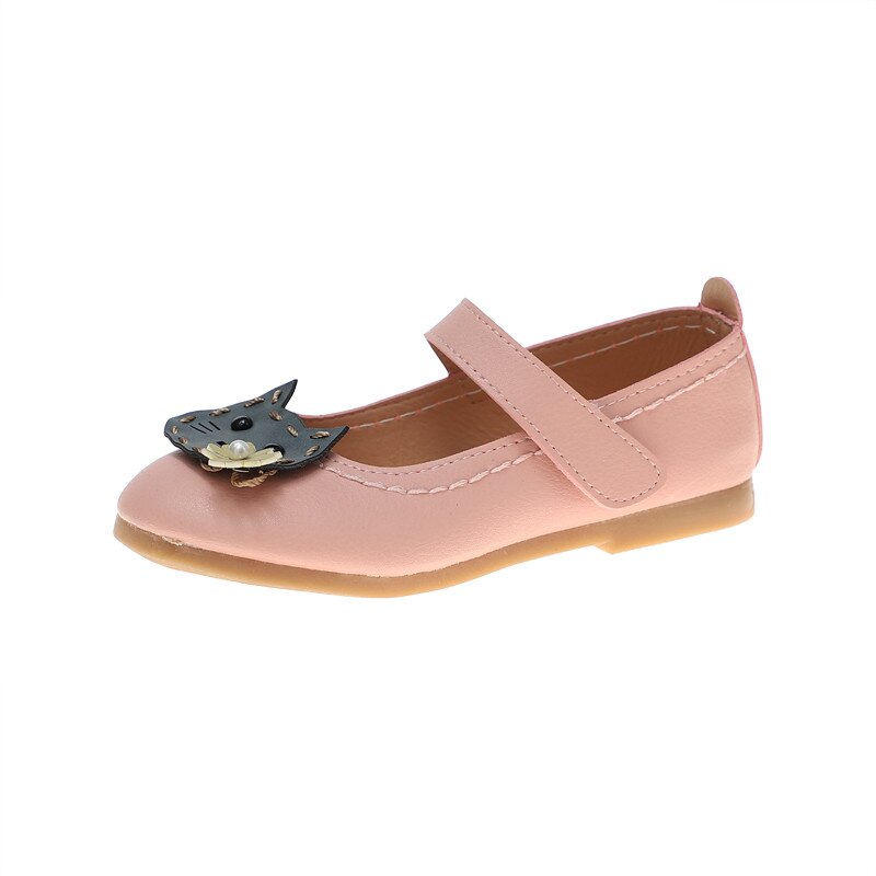 JY Frühjahr freundlicher Mädchen lässig schuhe mädchen PU prinzessin katze schuhe 21-30 368 weiß rosa TB02