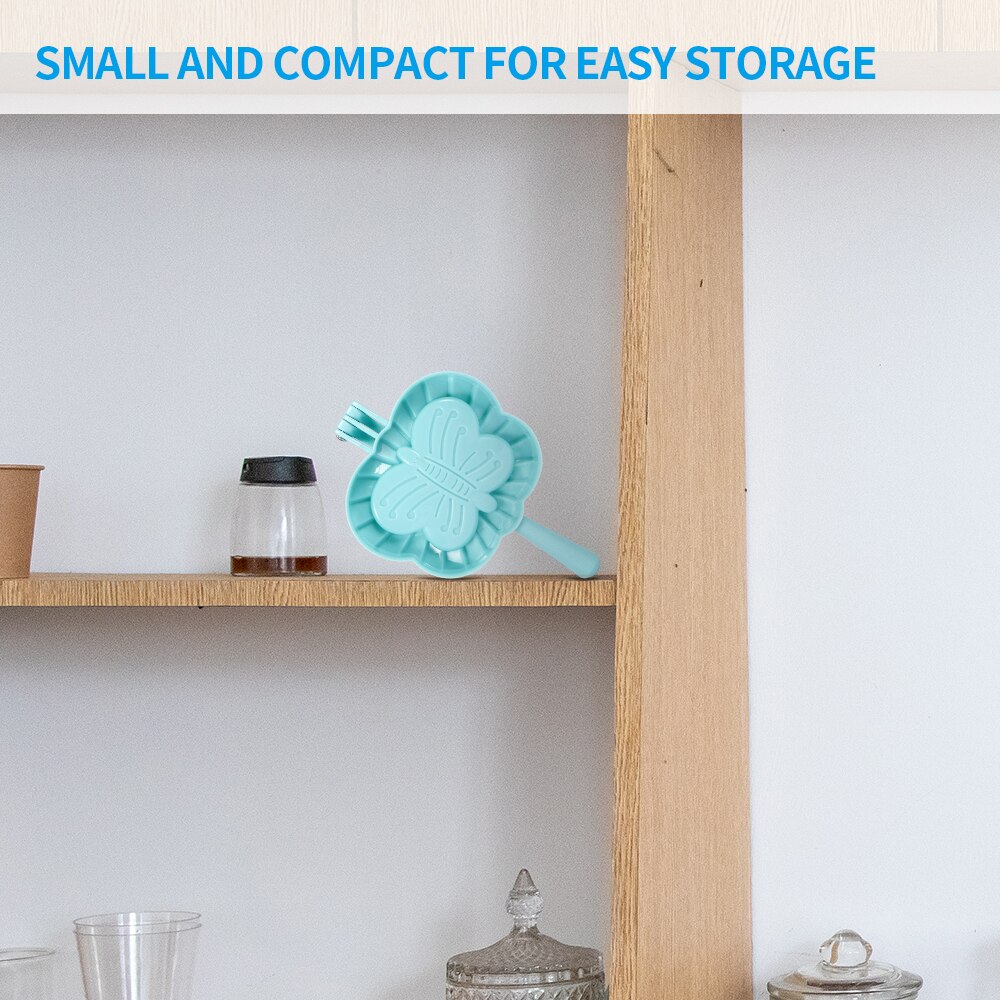 Kitchendumpling mögel hjärta fjäril blomma form diy dumplings maker degpress dumpling paj ravioli mögel bakningstillbehör