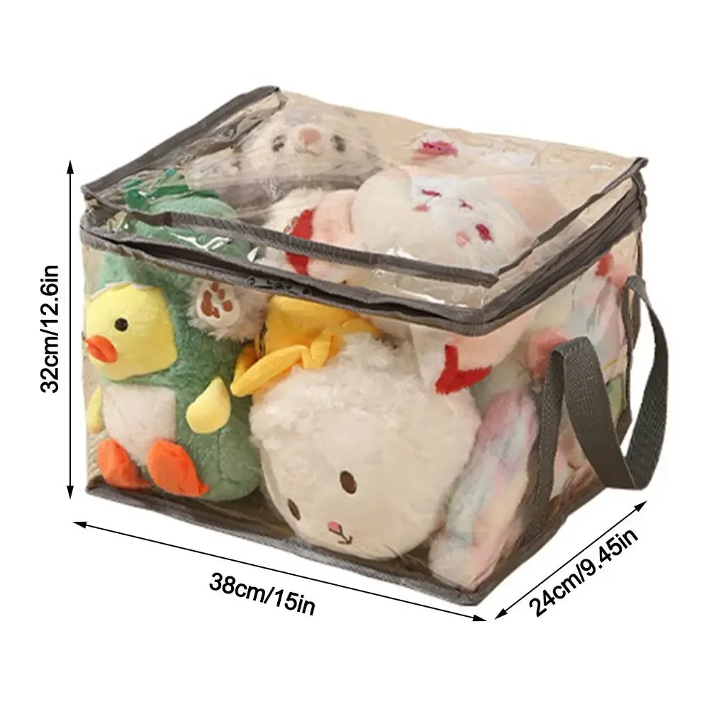 Caja de almacenamiento de juguetes impermeable de PVC, bolsa plegable multifuncional de gran capacidad, bolsa de almacenamiento transparente impermeable a prueba de polvo para el hogar: Morado