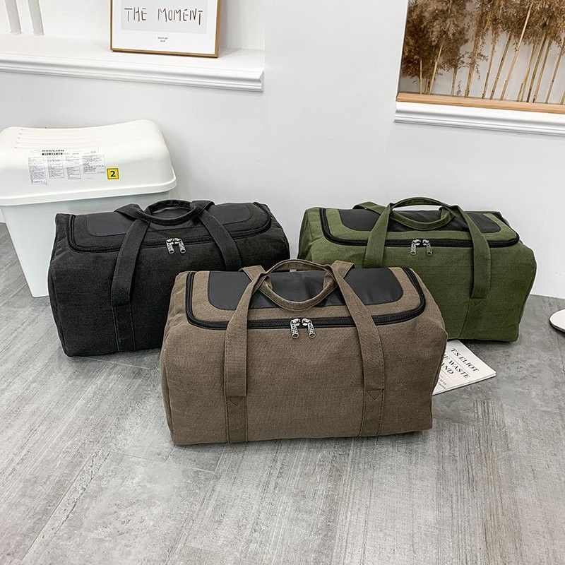 Hand Luggage Carry On Duffle Bag Cabin Travelling Bag Multifunctional Hangbags Moving bag Large Capacity Canvas Men Travel Bag