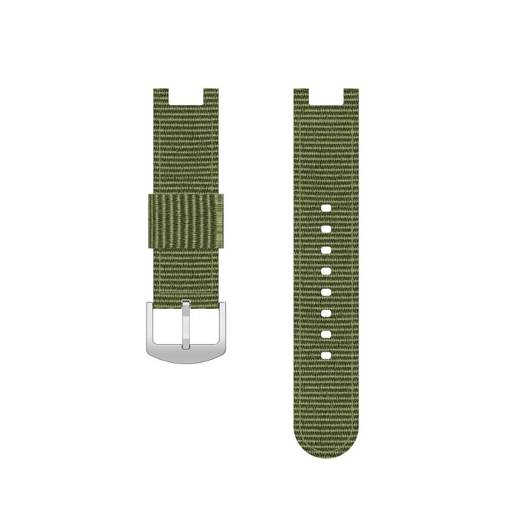 Geweven canvas band voor huami amazfit t-rex smartwatch band horlogeband voor amazfit t-rex trex horloge polsband armband: Legergroen