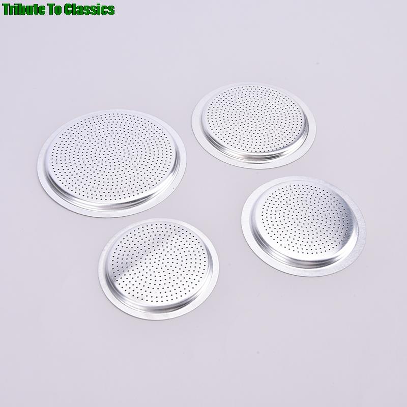3 Silicone Gaskets And 1Pc Stainless Steel Filter Moka Pot Coffee Bottle Replacement Compatible With 3/6/9/12 Cup Moka Express