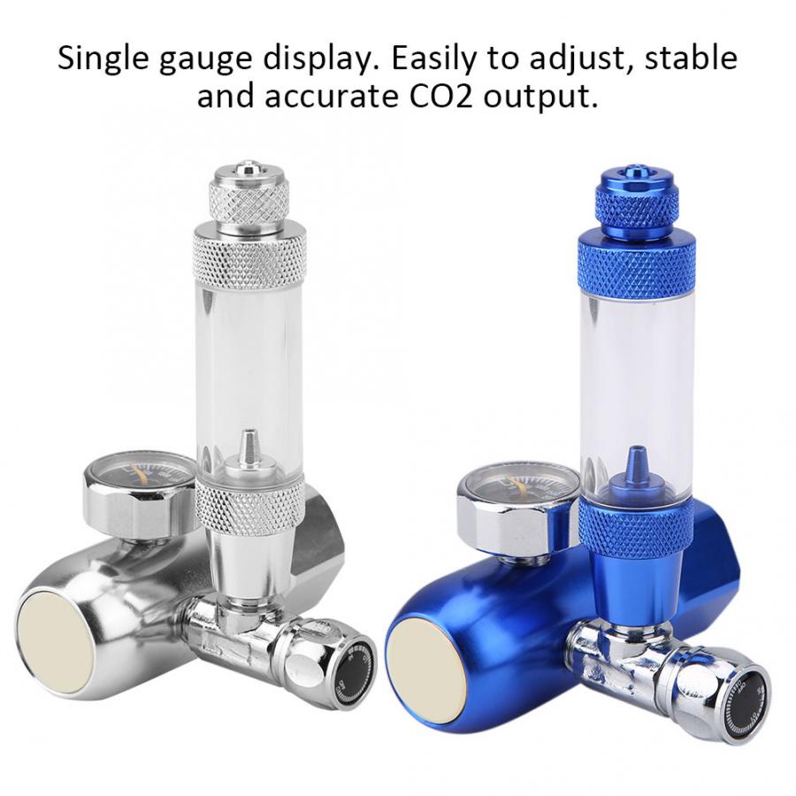 Aquarium CO2 Pressure Regulator Check Valve Gauge Bubble Counter Mini Single Table CO2 Check Valve