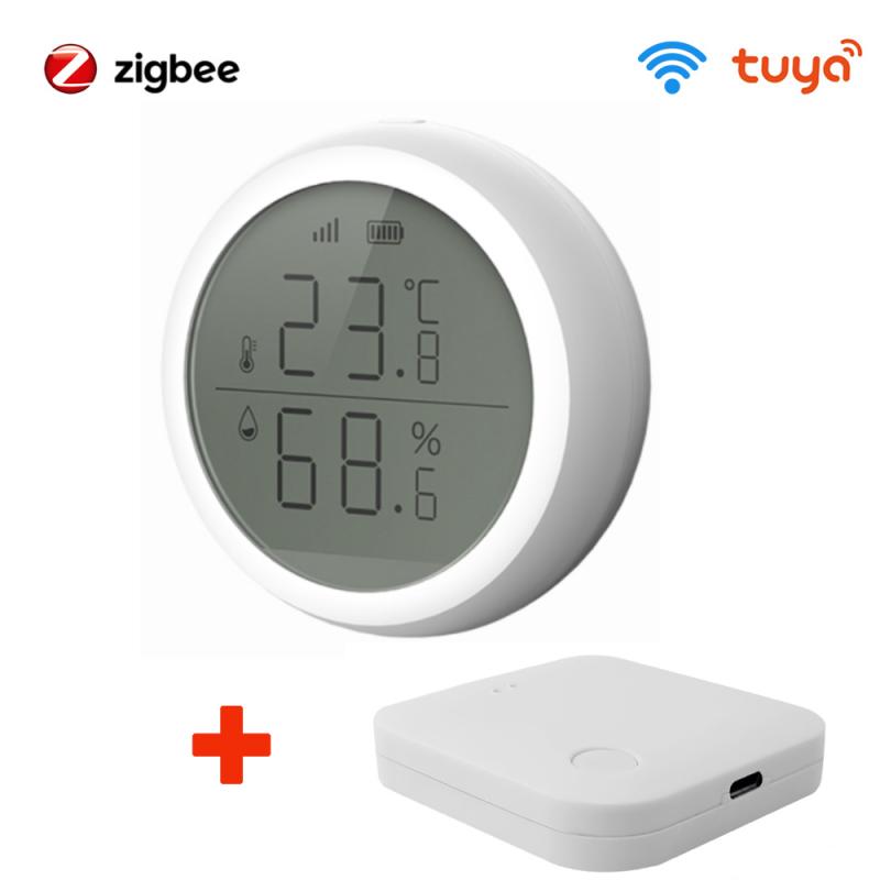 Tuya ZigBee Smart Home Temperature And Humidity Sensor With LED Screen Smart Temperature Sensor Works With Tuya Zigbee Hub: 03