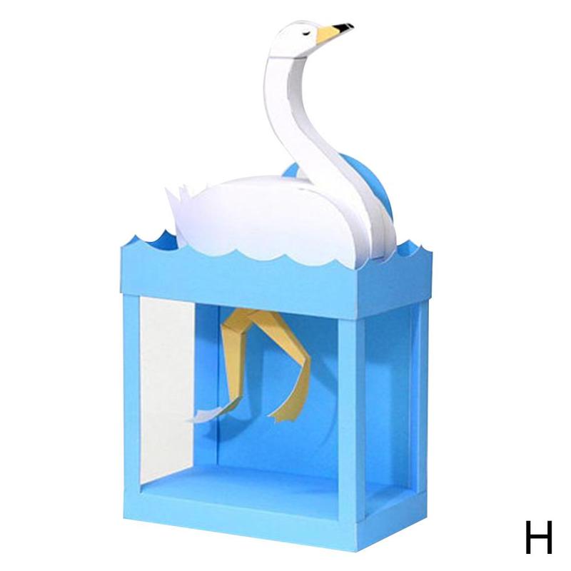 Diy Papier Scrapbook Decoratie Papier Haruki Nakamura Speelgoed Origami Papier Dier Schattige Vouwen Speelgoed Ontdek Kid Kirigami Q7P9: H