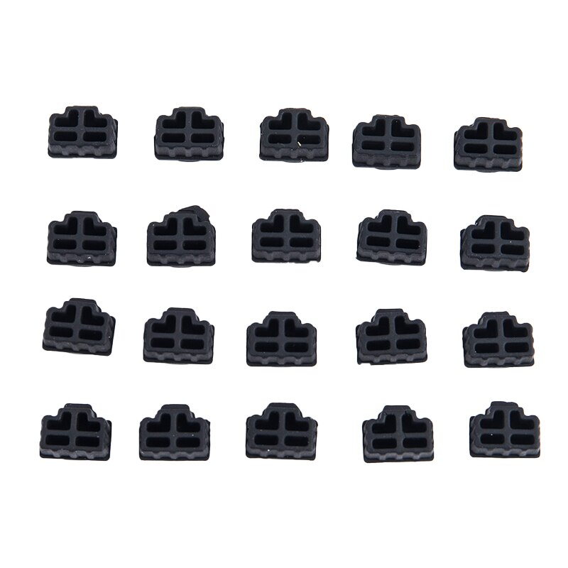 20Pcs Black Ethernet Hub Port RJ45 Anti Dust Cover Cap Protector Plug for RJ45 Female Jack: Default Title