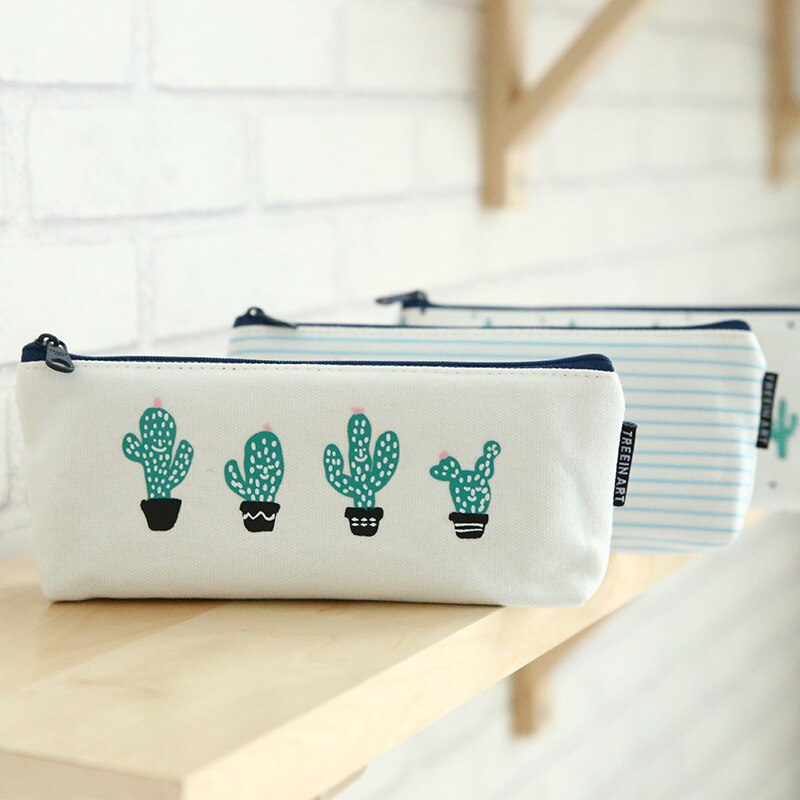 Trousse à crayons Cactus Bts, sac de rangement pour cosmétiques, papeterie, , boîte à crayons, fournitures scolaires