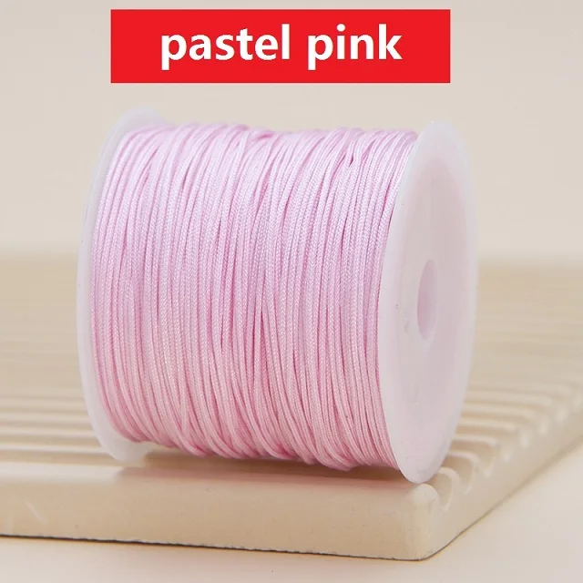Corda in nylon per braccialetti, cordoncino per annodare cinese, filo per perline in nylon per braccialetti intrecciati, collane con perline e macramè