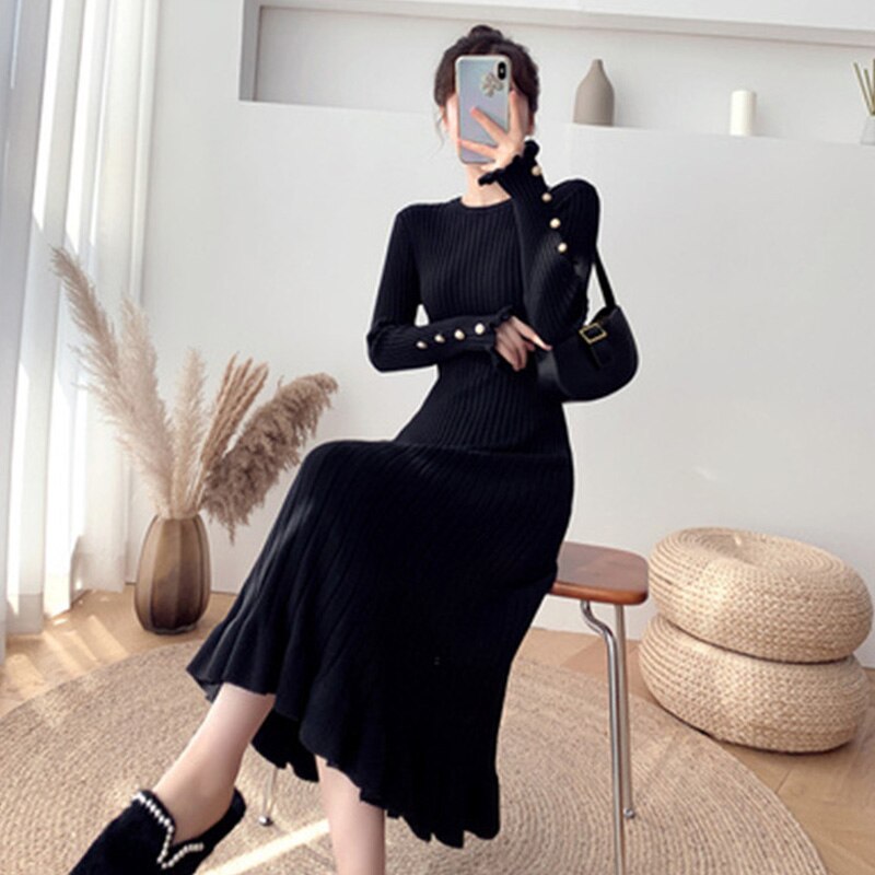 2021 maglioni lunghi premaman lavorati A maglia – Grandado