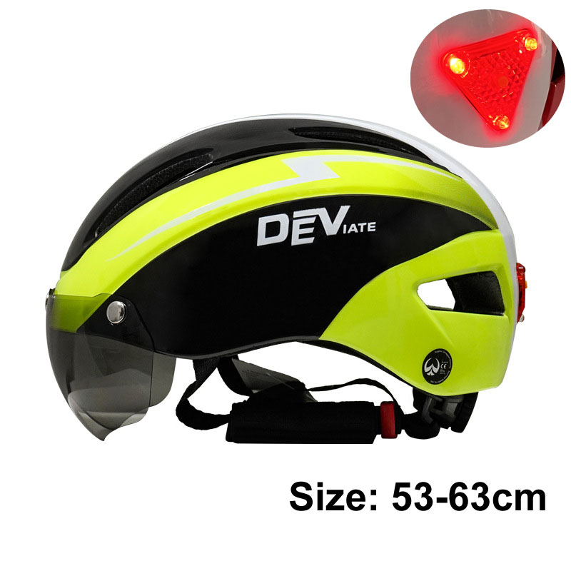 Fietshelm Mannen Vrouwen Led Licht Helm Weg Berg Magnetische Lens Fietshelm Voor Fietsen Sport Skateboard Scooter: Rood
