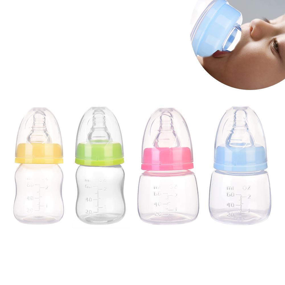 Naturlig følelse mini ammeflaske standard kaliber til nyfødt baby drikkevand, der fodrer mælk frugtsaft