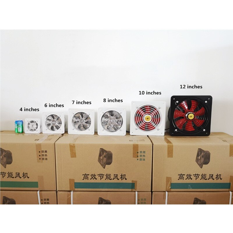 ITAS1267 4 Inches Small Exhaust Fan Kitchen Bathroom Computer Fuselage High Speed Mini Silent 100mm Ventilator Wall Exhaust Fan