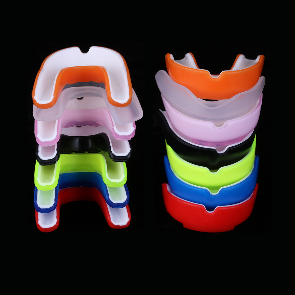 1pc Soft EVA Silicone Tanden Protector Volwassen Mond Guard Gebitsbeschermer voor Boksen Sport Voetbal Basketbal Hockey Karate Muay Thai