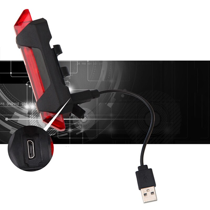 Bici bicicletta Luce Posteriore Fanale Posteriore Ciclismo Luce Della Bicicletta LED USB Ricaricabile Spia di Sicurezza Posteriore Della Luce Della Lampada Impermeabile MTB TXTB1