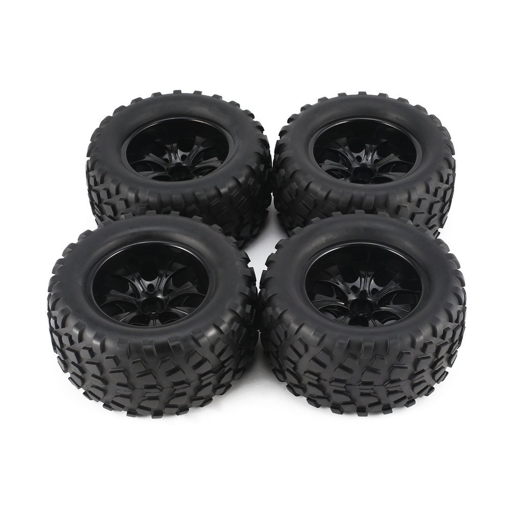 4 Uds 130mm 7 contorno volcado Fetal flor todoterreno llanta de rueda y neumáticos para 1/10 Monster Truck Racing RC accesorios de coche