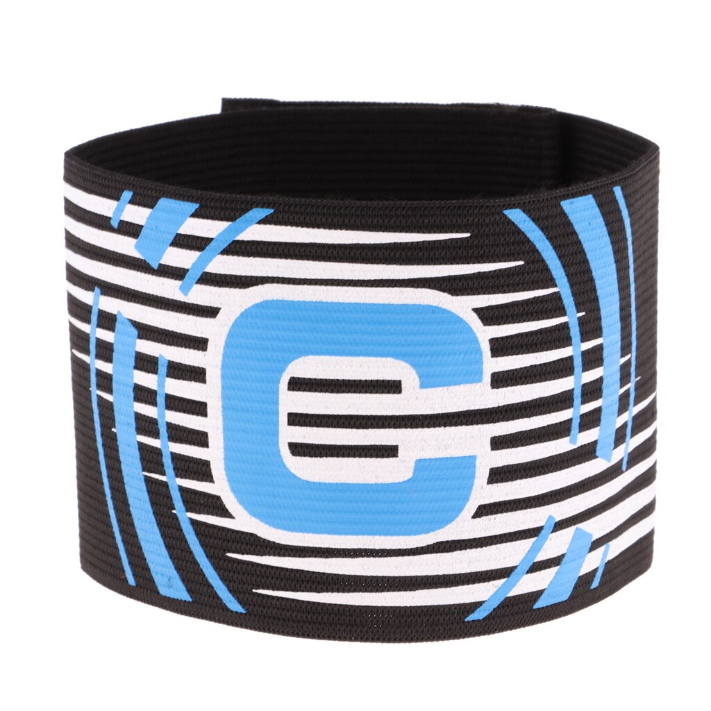 Football Soccer Captain Armband, Elastic Captains Armband for Adult Youth One Size, Stripe: Black 