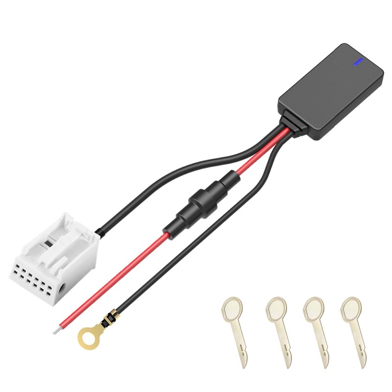 12Stift 12V Bluetooth Adapter Aux Kabel für Benz W169 W245 W203 W209 W164 W221 Freihändiger Drahtloser Auto Bluetooth 4,0 Auto Bausatz