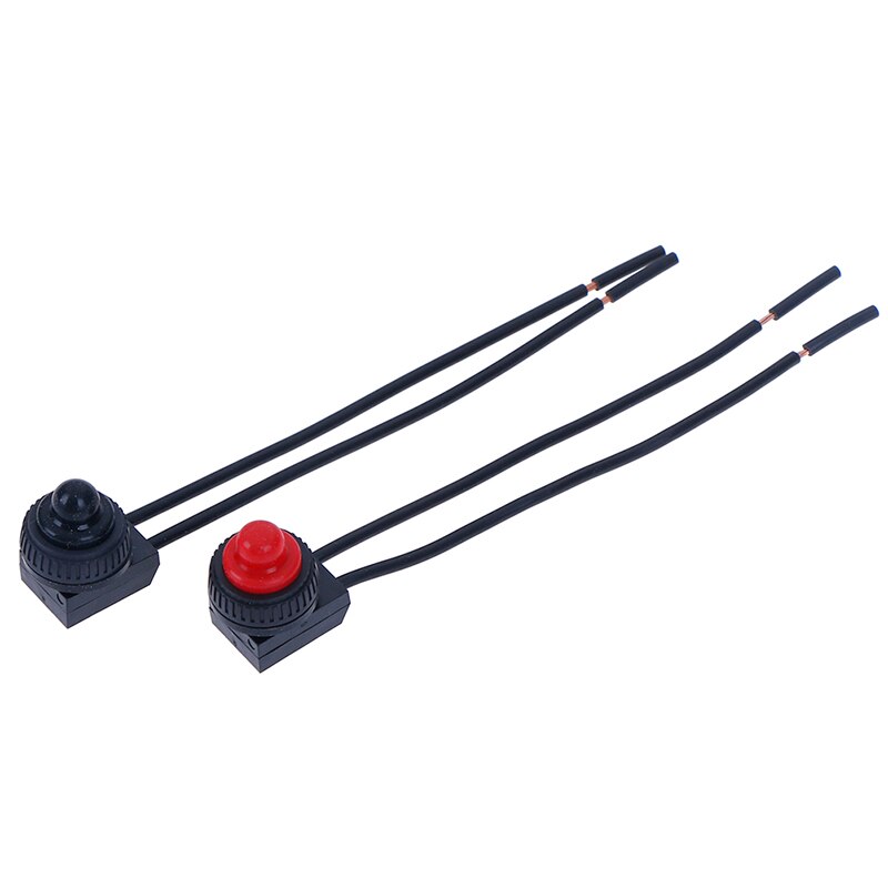 1Pc 220V étanche bouton-poussoir interrupteur marche-arrêt avec 4 "conduit moto voiture bateau en directe