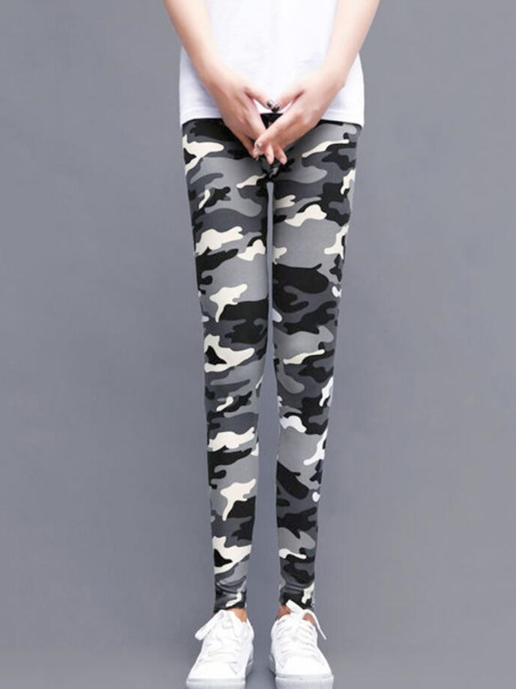 Leggings de camuflaje a la para mujer, pantalones de realce con estampado Sexy para mujer, mallas deportivas informales de talla grande