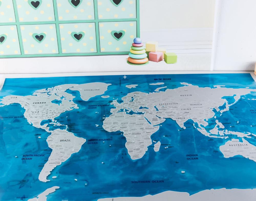 Ocean scraping map world edition skrapa karta lata artiklar skrapa musik karta