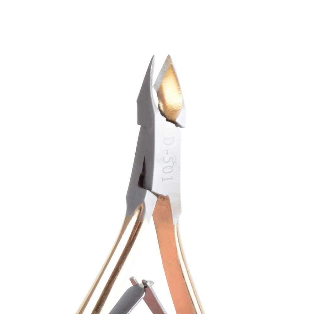 Nagelriemknipper met dubbele veer van roestvrij staal, 1/4- beste nagelgereedschap om dode huid op vingers en tenen te verwijderen