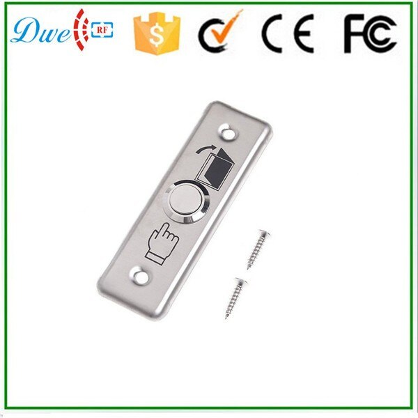 DWE CC RF rvs exit schakelaar DW-B04 zilver kleur 12 V voor toegangscontrole systeem