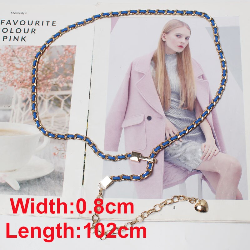 Cetiri Vrouwen Mode Metalen Heup Ketting Riem Elegante Goud Zilver Franjes Ring Taille Keten Kleding Riemen: Style 10