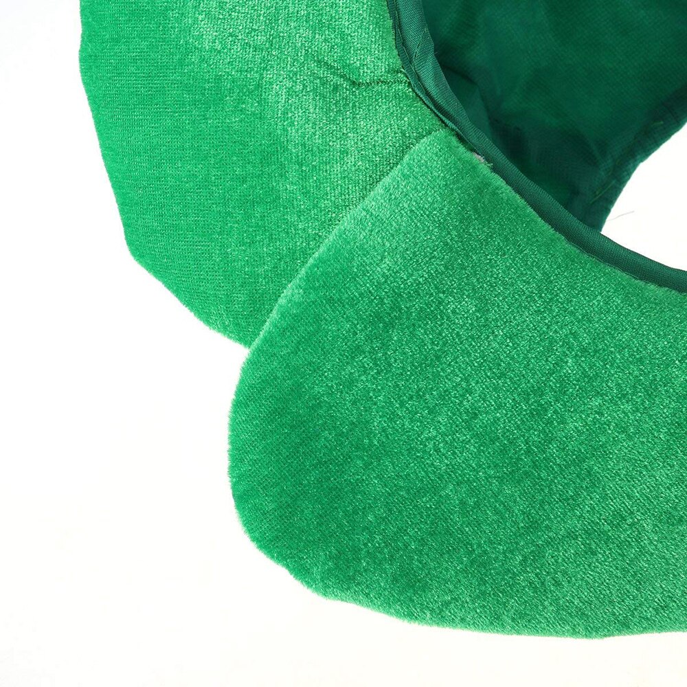 St. Patrick's Day Carnival Velvet Funny Clover Hats Irish Adult Caps Novelty Party Accessories Green Solid Men