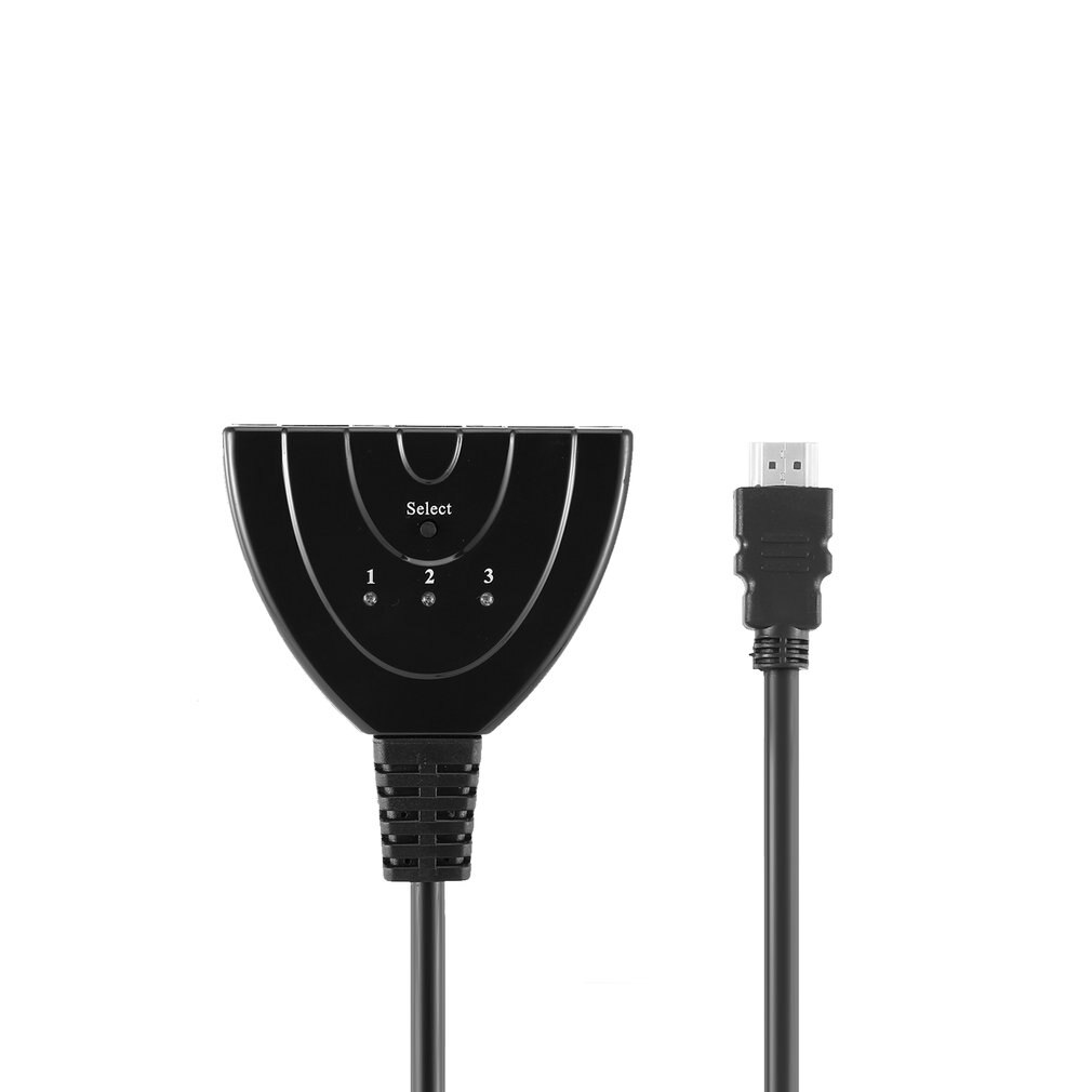 Mini 3 Port Splitter HDMI Cable Adapter 1.4b 4K * 2K 1080P Switcher HDMI Switch 3 in 1 out Port Hub for HDTV Xbox PS3 PS4