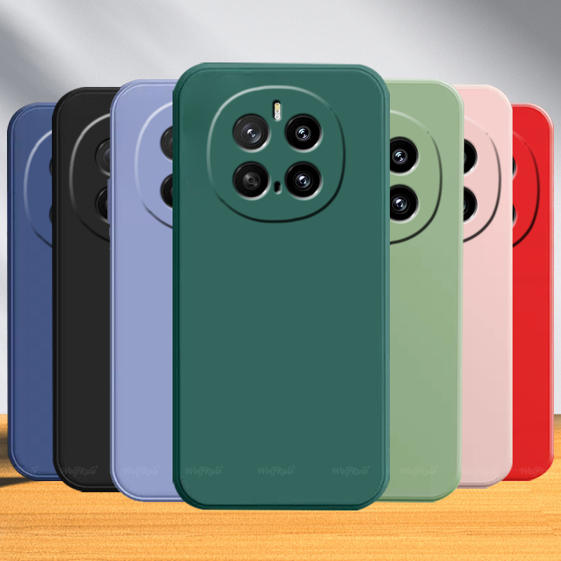 For Honor Magic 7 Pro Case Cover Huawei Honor Magic 7 Pro Capas Liquid Silicone TPU Soft Cover For Honor Magic 7 Pro Fundas