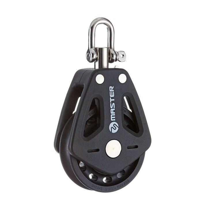 Voilier canot 50mm 2 "simple pivotant manille bloc petit bateau bloc maître BP-0501F