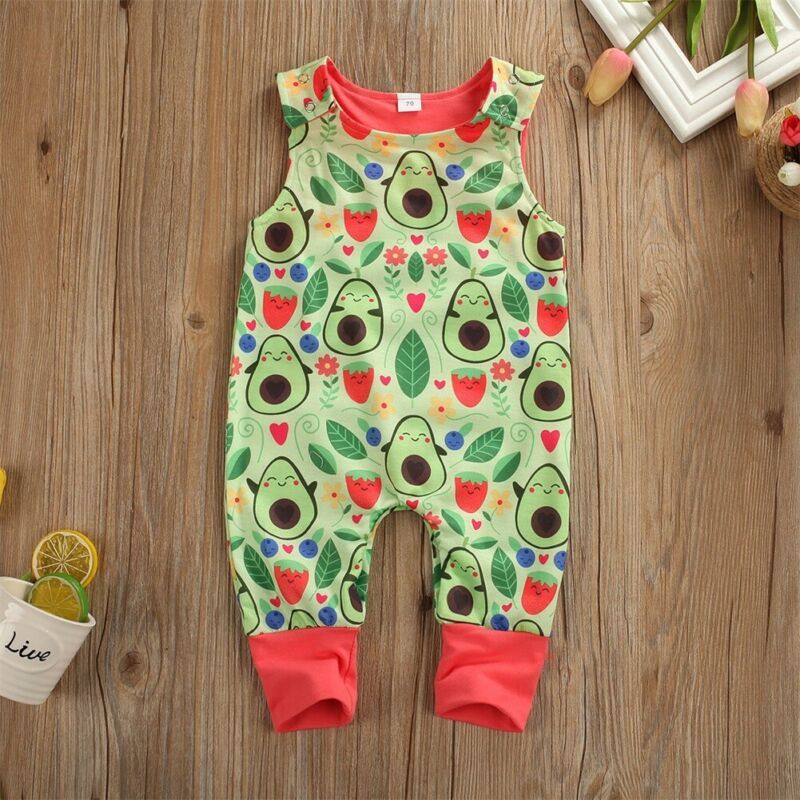 Vestito di un Pezzo Del Pagliaccetto Primo Compleanno avocado Verde Del bambino Del bambino Dei Vestiti dei vestiti Di Natale Della Ragazza Della Tuta del Neonato