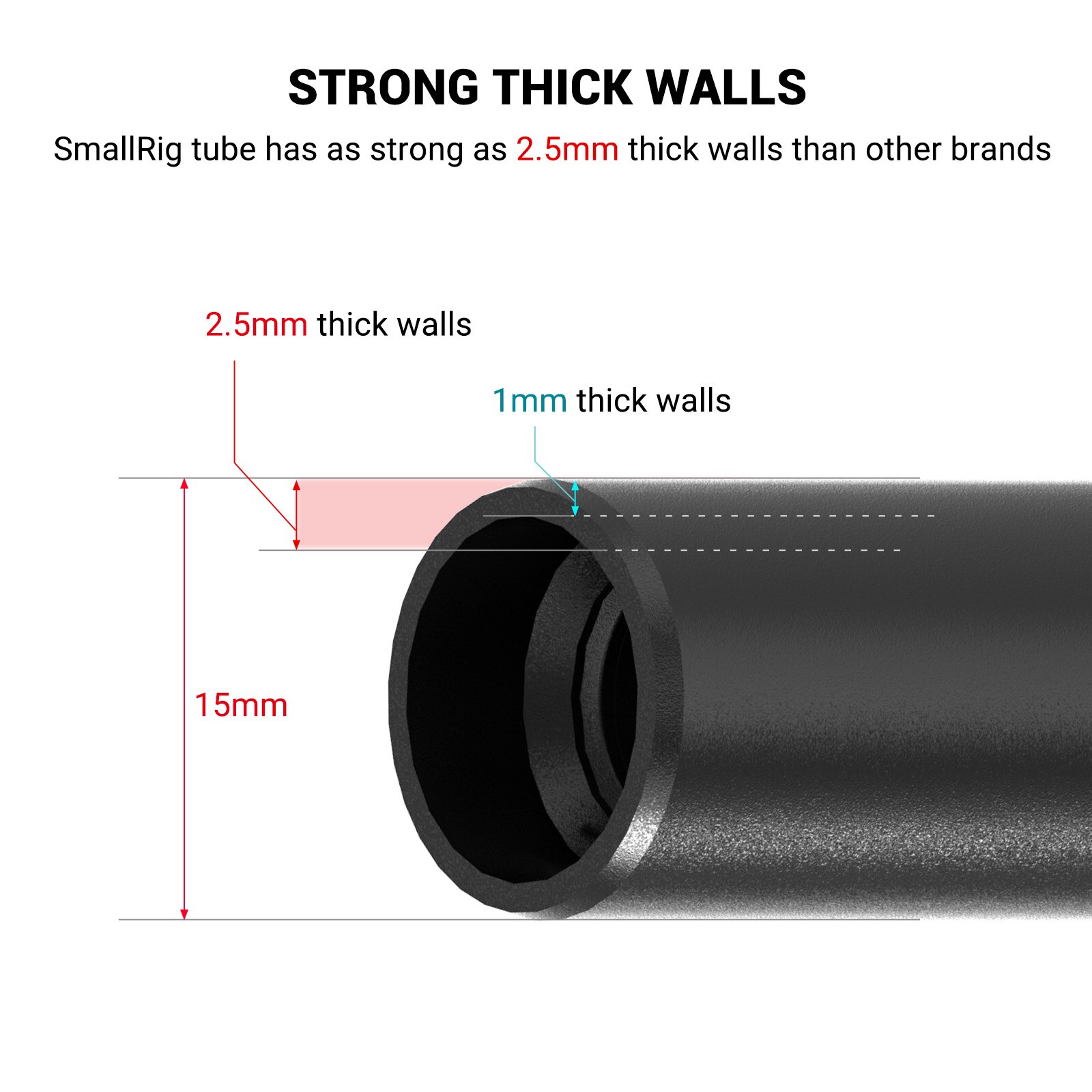 Pręty aluminiowe SmallRig 15mm M12 (12 Cal) robić lustrzanka cyfrowa zestaw akcesoriów-1053