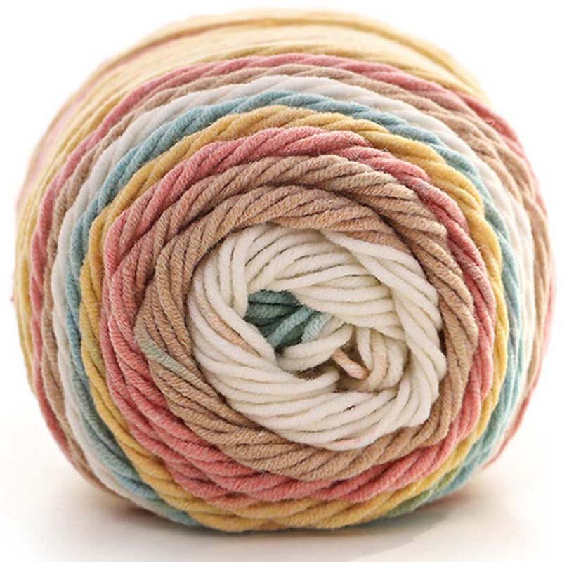 Fils de coton en soie naturelle doux | Laine, fil épais, tricot d'amoureux, laine tricot Crochet, tissage fil, bricolage, 2 pièces: 8-2pc