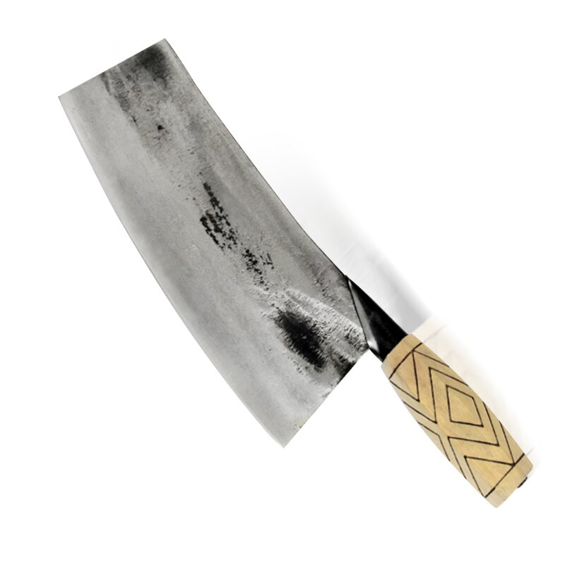 Kitchen Knife Handmade Forged Chinese Chef Knife Cleaver Meat Chopping Fish Filleting Vegetable Cutting High Carbon Clad Steel: Default Title