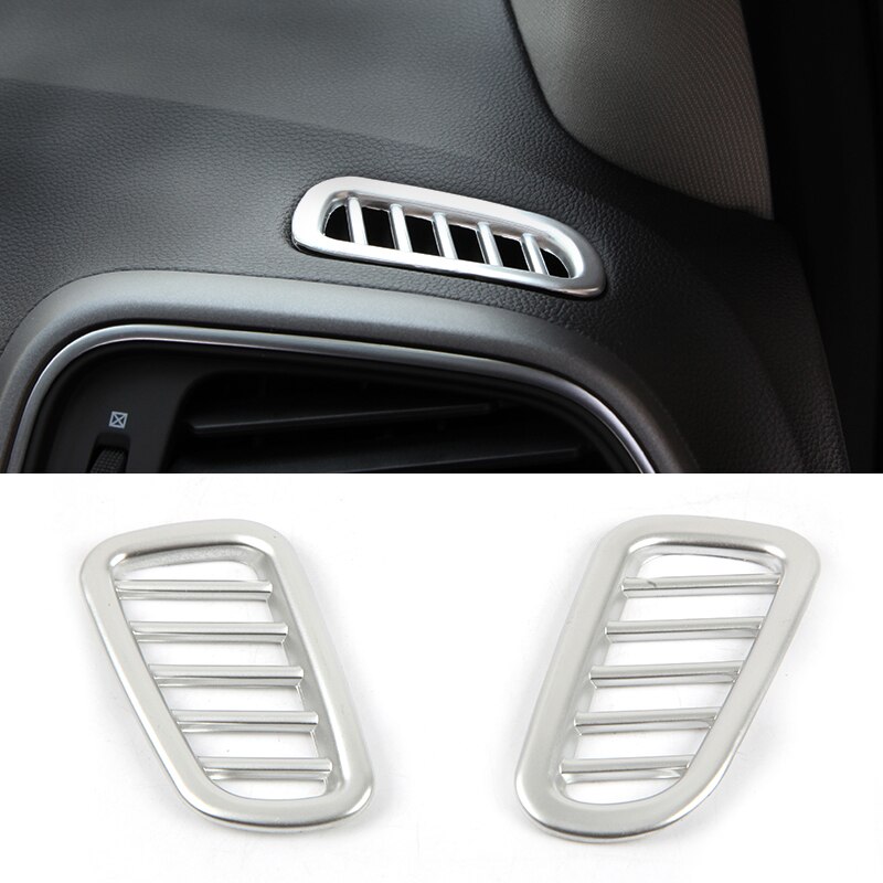 For Renault Kadjar ABS Matte Car Window Lifter Interior Decoration Cover Trim LHD styling accessories 2pcs: Small Air