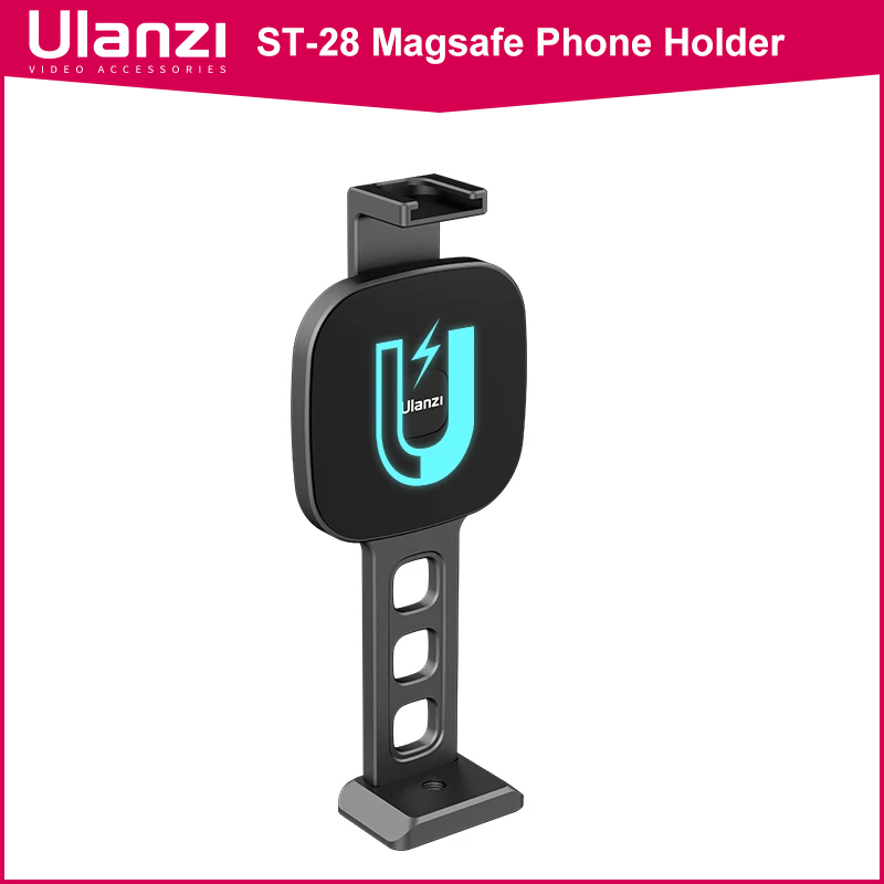 ULANZI U-R101 Magnetische Stativhalterung – Kompatibel Mit MagSafe IPhones, 1/4-Zoll Schraube, Schwarz