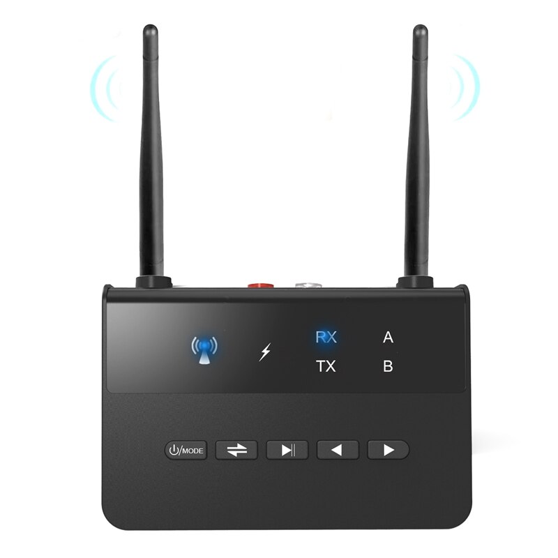 Adaptateur récepteur transmetteur Bluetooth 5.0 2 en 1 avec double antenne, pour haut-parleur TV, téléphone, tablette PC: Default Title