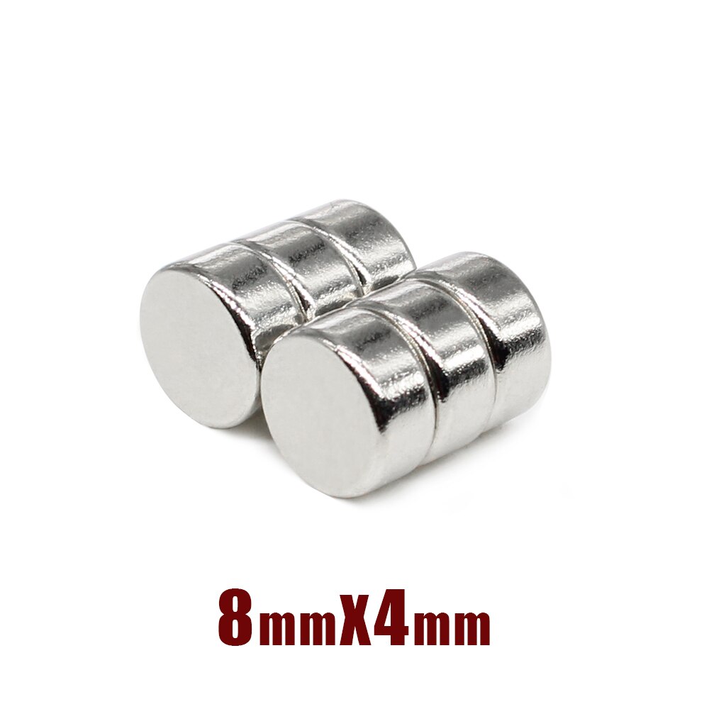 20/50/100/150/200/300 Stuks 8X4 Kleine Ronde Krachtige Magneet N35 neodymium Magneet Disc 8X4Mm Permanente Zeldzame Aarde Magneet Sterke 8*4