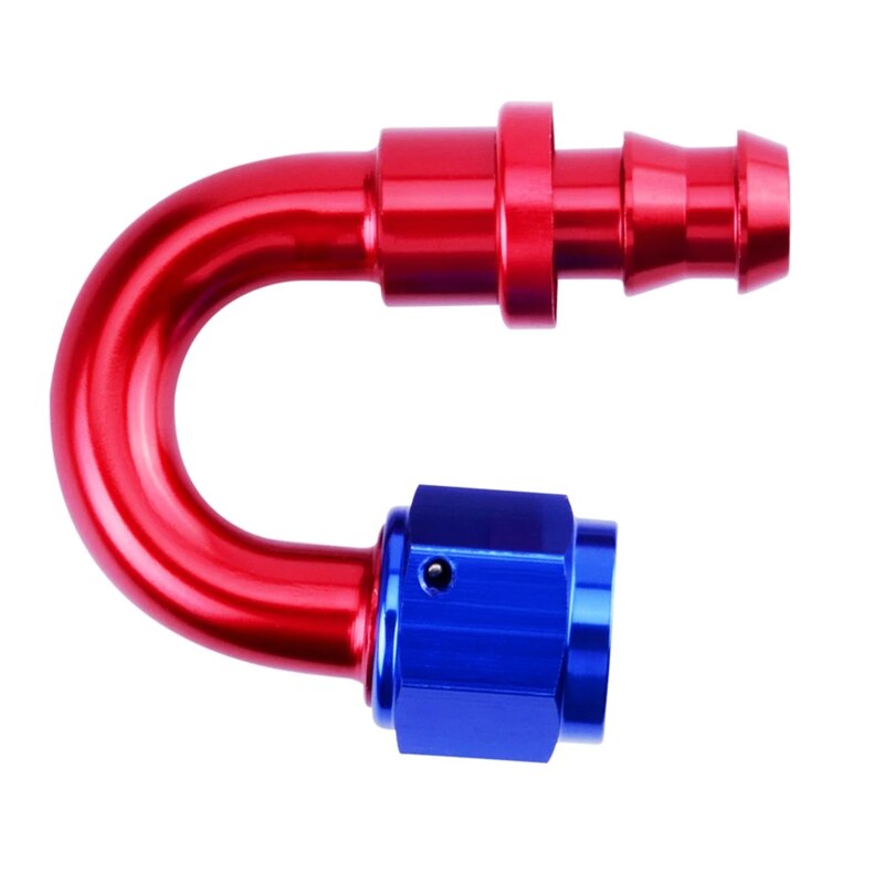 AN10 AN12 AN16 Degree Elbow/Aluminum Push Lock Hose Ends AN Fittings For Racing Car Oil Cooler Hose