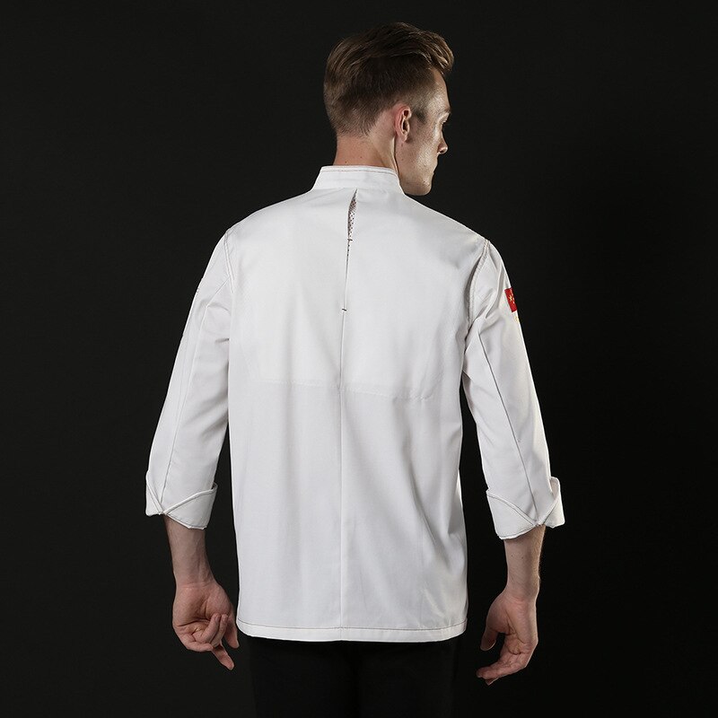 men and women's western restaurant kitchen clothes Hotel back chef's clothes long sleeve autumn and winter clothes