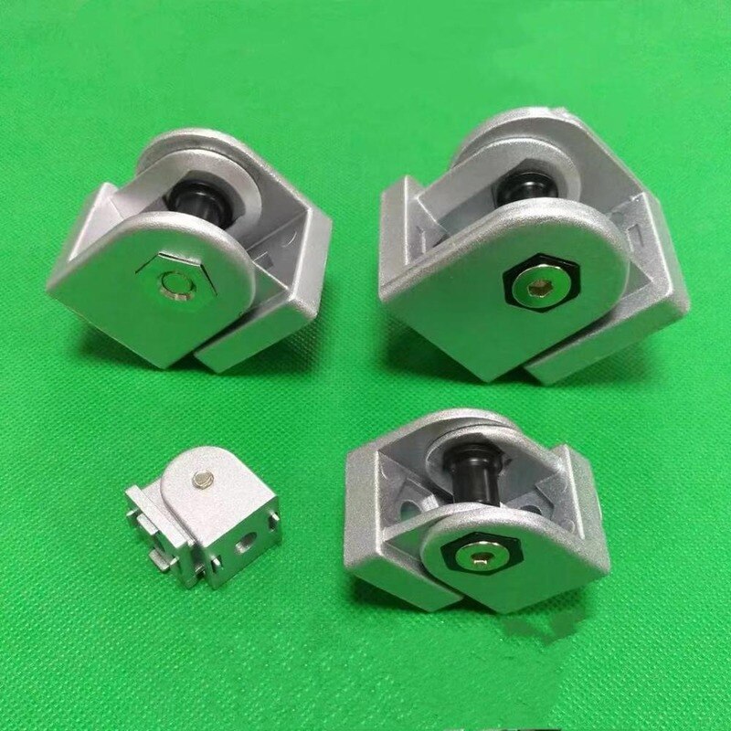 2020 3030 4040 4545 conector da dobradiça da porta da dobradiça da liga de zinco do metal para o perfil de alumínio da extrusão