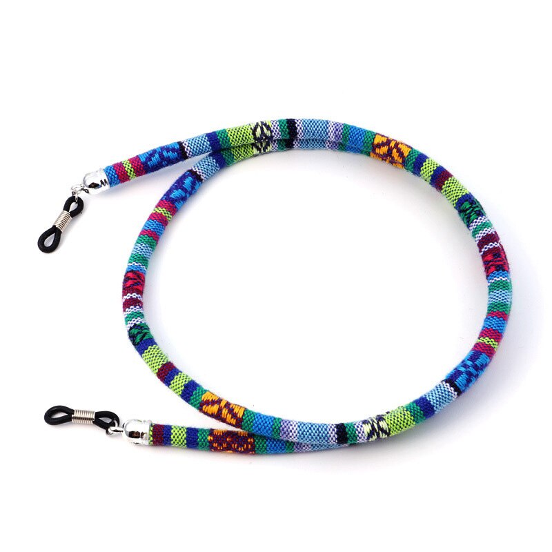 Men Women Eyeglass Sunglasses Cotton Neck String Cord Retainer Strap Eyewear Lanyard Holder High-End Ethnic Rope Glasses Chain