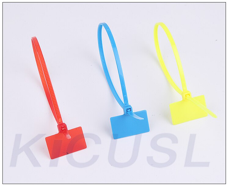 10PCS 4*150mm sign cable tie Plastic cable tie tag tied mark tie