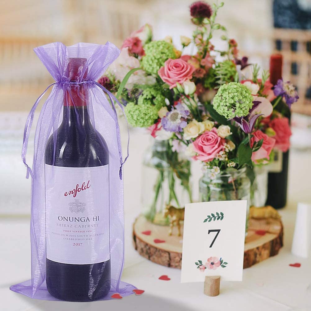 Jewelry Packaging Bag For Orangers Wine Drawstring Mesh Bag Festive Party Candy Bag Drawstring Pouches Wedding Accessories