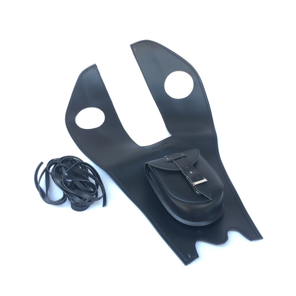 Motorbike Leather Tank Chap Cover Panel Pad Bib Be... - Grandado