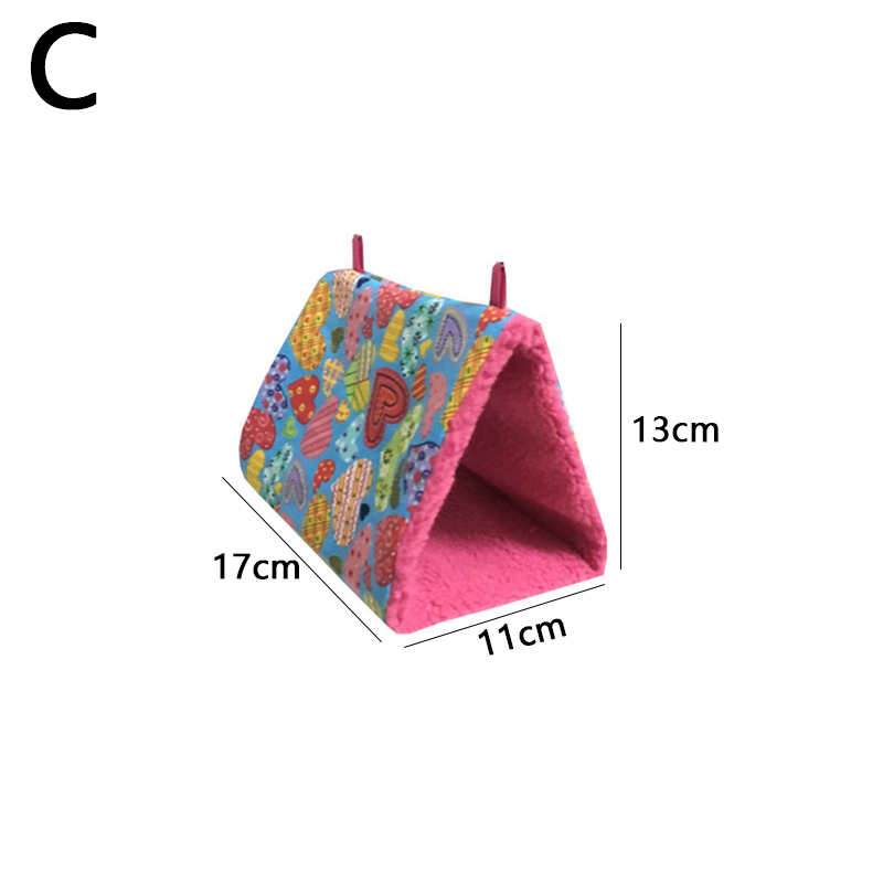 Warm Kooi Nest Tent Vogel Opknoping Cave Papegaai Schommel Speelgoed Kooi Nesten Papegaai Hangmat Vogel Opknoping Bed House Pluche winter: C-S